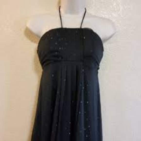 NWT White House Black Market Strapless With Slit Sparkle Sheer Dress – Size 10 ✨ - Picture 7 of 7